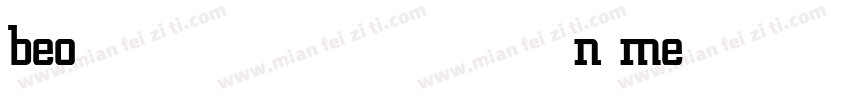 beon medium字体转换